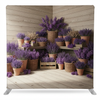 Provençal lavender market pillowcover backdrop by True Backdrops, featuring a vibrant lavender floral design for photography backgrounds.