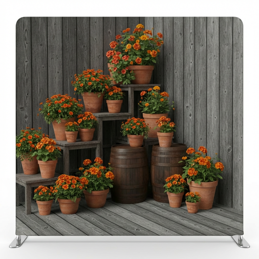 Rustic amber harvest pillowcover backdrop by True Backdrops, featuring warm, textured fabric with autumn-inspired design.