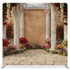 Mediterranean Terrace Pillowcover Backdrop