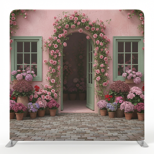 Provencal Rose Cottage Pillowcover Backdrop
