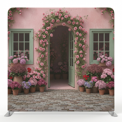 Provencal Rose Cottage Pillowcover Backdrop
