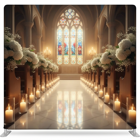 Sacred Vows pillowcover backdrop by True Backdrops featuring a decorative pillow cover with sacred vow design for special occasions.