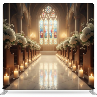 Sacred Vows pillowcover backdrop by True Backdrops featuring a decorative pillow cover with sacred vow design for special occasions.