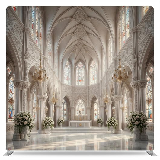 Sacred alabaster light pillowcover backdrop by True Backdrops, showcasing soft, elegant fabric with subtle texture and neutral tones