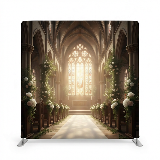 Sacred Morning Light Pillowcover Backdrop by True Backdrops featuring soft, serene design suitable for photography and decor.