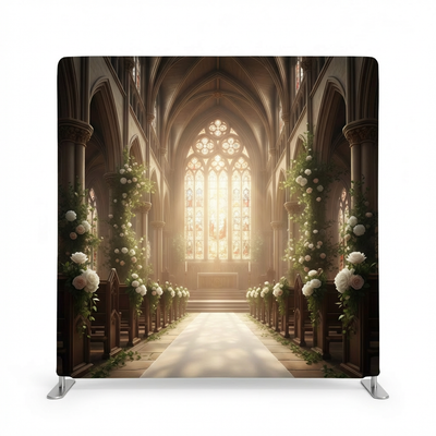 Sacred Morning Light Pillowcover Backdrop by True Backdrops featuring soft, serene design suitable for photography and decor.