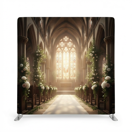 Sacred Morning Light Pillowcover Backdrop by True Backdrops featuring soft, serene design suitable for photography and decor.