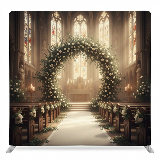 Sacred Vows Pillowcover Backdrop by True Backdrops featuring a decorative pillowcover backdrop with elegant design.