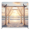 Serene Shoreline Sunset Pillowcover Backdrop