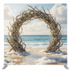 Shoreline Driftwood Arch Pillowcover Backdrop