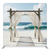 Serene shoreline wedding pillowcover backdrop by True Backdrops, featuring a peaceful beach scene with soft waves and sandy tones.