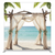 Island Sanctuary Pillowcover Backdrop by True Backdrops, featuring tropical island scene with lush greenery and blue sky.