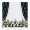 Heirloom Nursery Pillowcover Backdrop by True Backdrops, featuring a soft fabric pillowcover with vintage floral design.