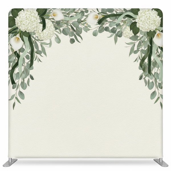 Ethereal Botanical Arch Pillowcover Backdrop by True Backdrops, featuring a soft floral design and arch pattern for decorative use.
