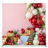 Orchard Picnic Bliss Pillowcover Backdrop by True Backdrops featuring a vibrant, scenic outdoor picnic scene with pillows and greenery.