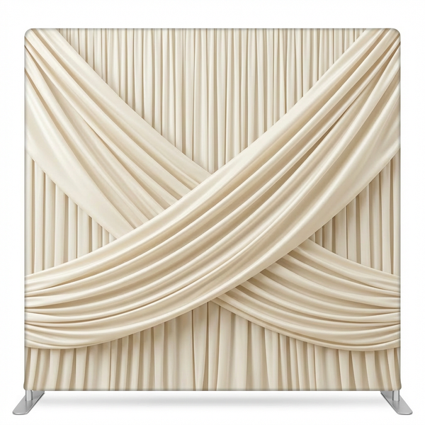 Ivory Serenade Pillowcover Backdrop by True Backdrops, featuring a soft, elegant fabric with decorative pillow accents.