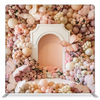 Whimsical butterfly manor pillowcover backdrop featuring colorful butterfly patterns on a soft fabric background.