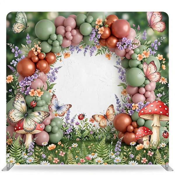 True Backdrops Meadow Magic Pillowcover Backdrop featuring a vibrant floral design for decorative pillow decor.