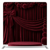 Crimson velvet theater pillowcover backdrop with elegant texture, designed for stage or event decor by True Backdrops.