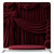 Crimson velvet theater pillowcover backdrop with elegant texture, designed for stage or event decor by True Backdrops.