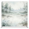 True Backdrops Morning Mist Meadow pillowcover backdrop featuring a soft, scenic floral design for photography or decor.