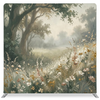 Willow Creek Meadow Pillowcover Backdrop by True Backdrops, featuring a serene meadow scene with soft greenery and floral details.