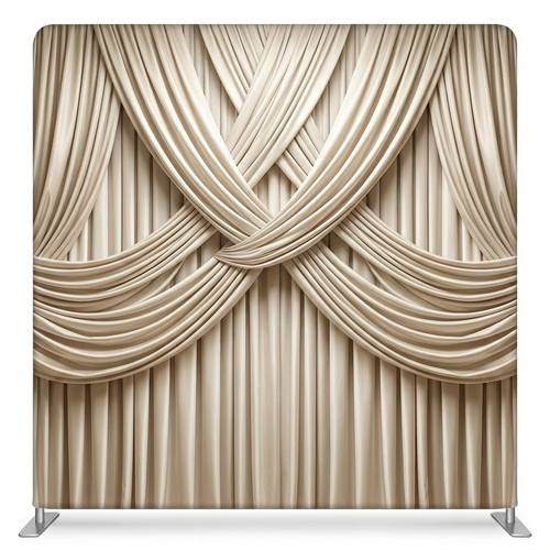 Champagne silk Symphony pillowcover backdrop by True Backdrops, featuring a smooth, elegant silk fabric with a subtle sheen.