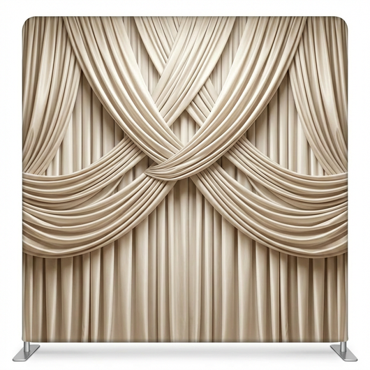 Champagne silk Symphony pillowcover backdrop by True Backdrops, featuring a smooth, elegant silk fabric with a subtle sheen.