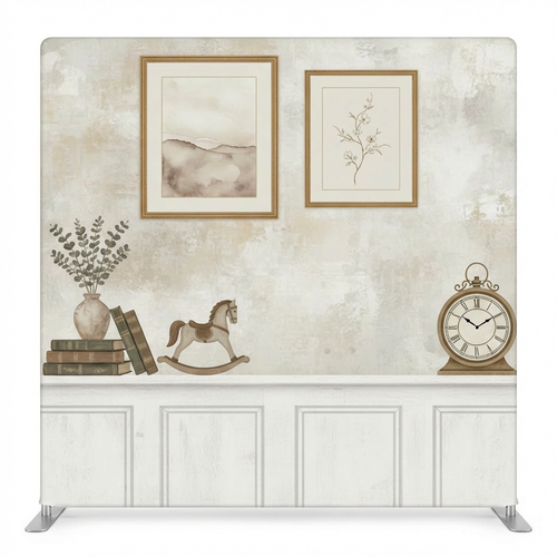 Vintage Nursery Nostalgia Pillowcover Backdrop