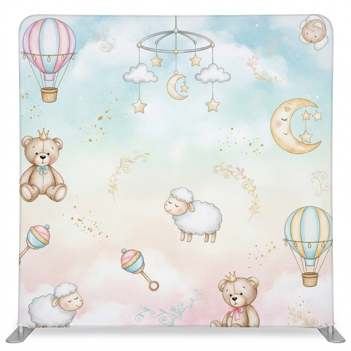 Dreamland Drift low pillowcover backdrop by True Backdrops, featuring soft fabric with a dreamy, textured design.