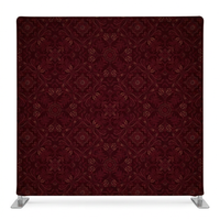 Midnight Crimson Double-Sided Pillowcover Backdrop - Back