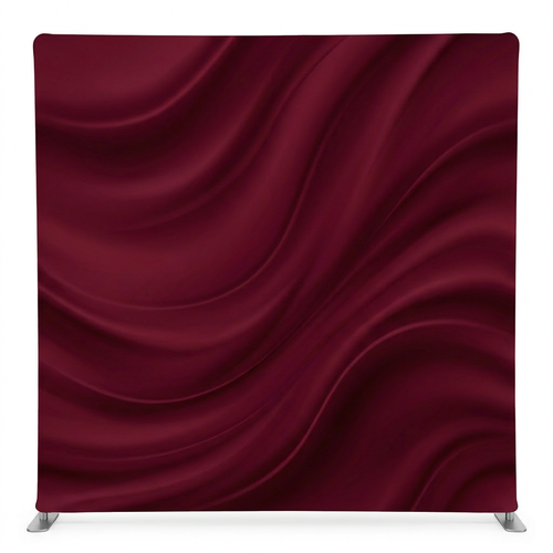 True Backdrops Midnight Merlot Pillowcover Backdrop, soft fabric with deep burgundy color and subtle textured design.