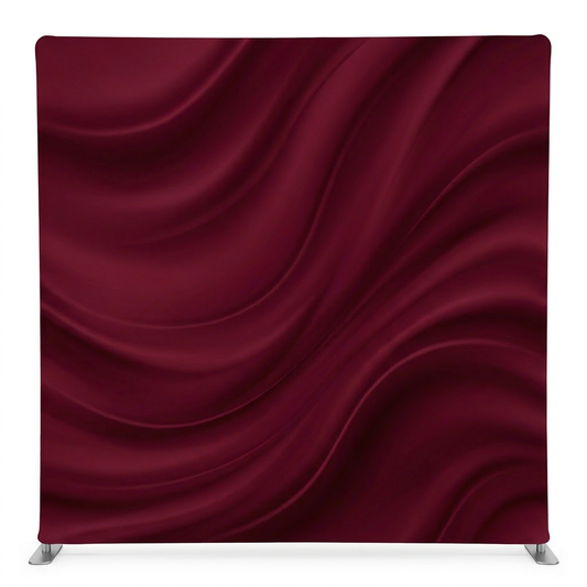 True Backdrops Midnight Merlot Pillowcover Backdrop, soft fabric with deep burgundy color and subtle textured design.