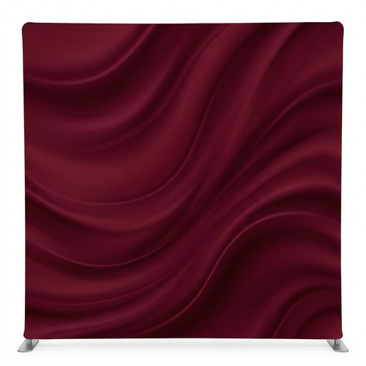 True Backdrops Midnight Merlot Pillowcover Backdrop, soft fabric with deep burgundy color and subtle textured design.