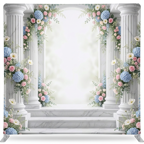 Ethereal Altar Pillowcover Backdrop by True Backdrops, soft fabric with celestial design, suitable as a decorative pillow cover backdrop.