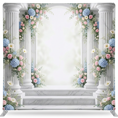 Ethereal Altar Pillowcover Backdrop by True Backdrops, soft fabric with celestial design, suitable as a decorative pillow cover backdrop.