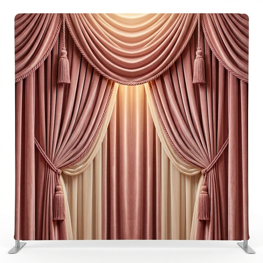 Grand Opera Mauve Pillowcover Backdrop by True Backdrops, featuring soft mauve fabric with elegant pillowcover design.