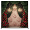 Emerald Opera Roses Pillowcover Backdrop