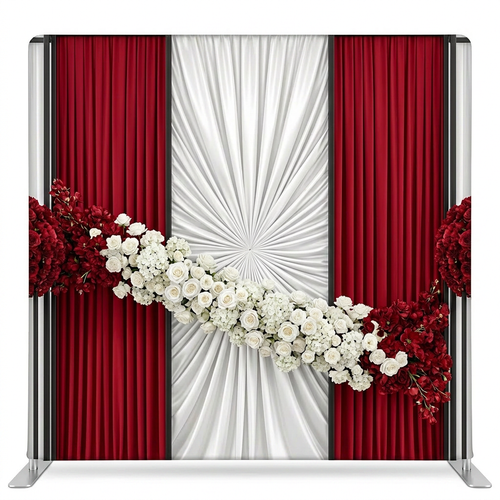 Crimson Prelude Pillowcover Backdrop