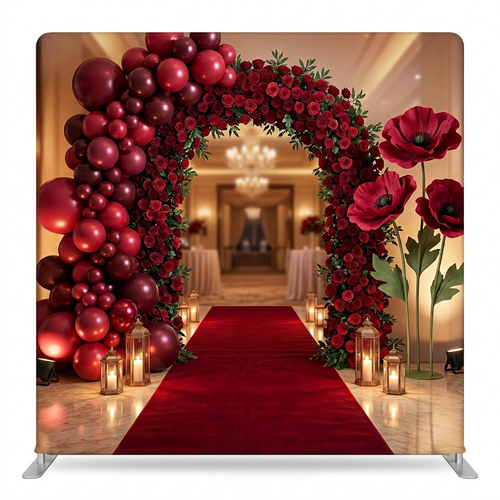 Crimson Grandeur Pillowcover Backdrop