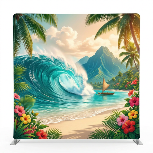 Pacific Paradise Pillowcover Backdrop