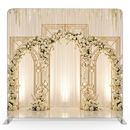 Ivory Lattice Dream Pillowcover Backdrop