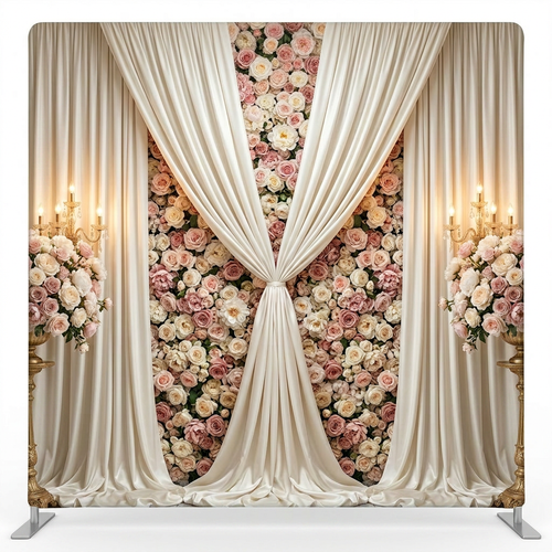 Silk Rose Sanctuary Pillowcover Backdrop