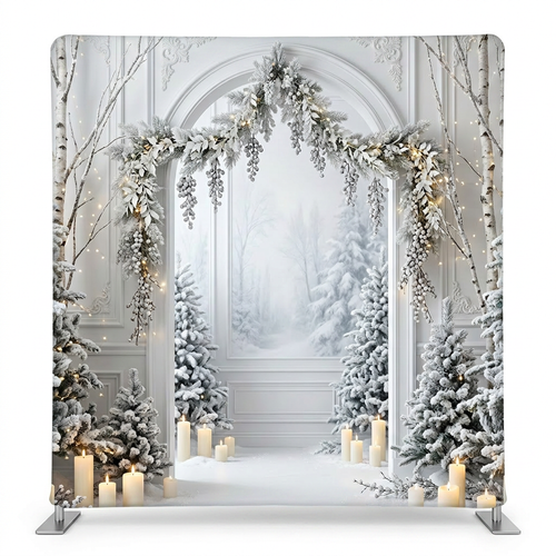 Winter Manor Hearth Pillowcover Backdrop
