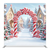 Peppermint Frost Village Pillowcover Backdrop