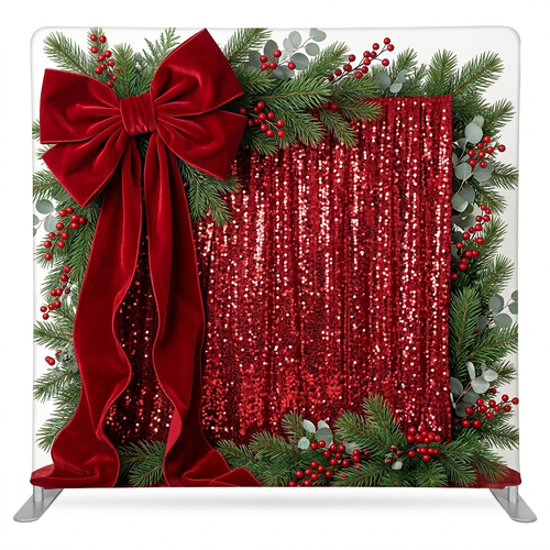 Crimson Holiday Heirloom Pillowcover Backdrop