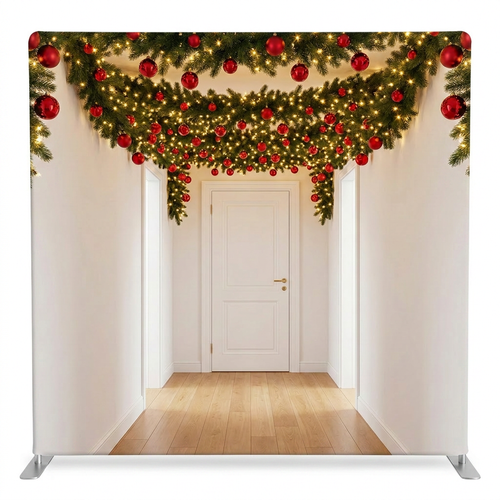 Midnight Evergreen Glow Pillowcover Backdrop