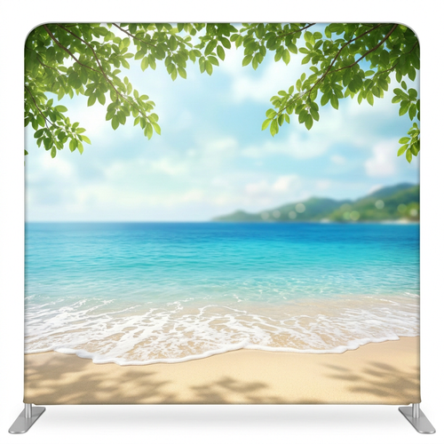 Cerulean Shoreline Pillowcover Backdrop