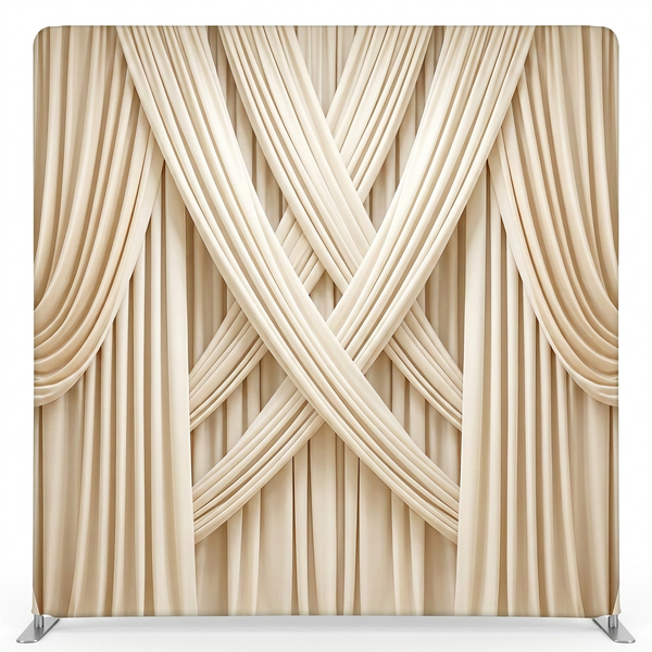 Alabaster Silk Symphony Pillowcover Backdrop
