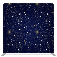 Cosmic Dawn Scroll Double-Sided Pillowcover Backdrop - Back